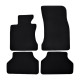 For specific model Premium Black velour car mats for BMW 5 E60 2003-2010 4pcs | races-shop.com