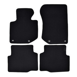 Premium Black velour car mats for BMW 3 E36 1990-1998 4pcs