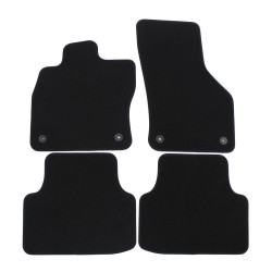 Premium Black velour car mats for AUDI A3 8V 2013-2020 4pcs
