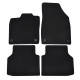 For specific model Premium Black velour car mats for AUDI Q4 e-tron 2021-up 4pcs | races-shop.com