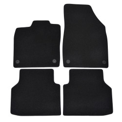 Premium Black velour car mats for AUDI Q4 e-tron 2021-up 4pcs