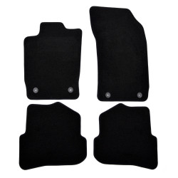 Premium Black velour car mats for AUDI A1 2010-2018 4pcs
