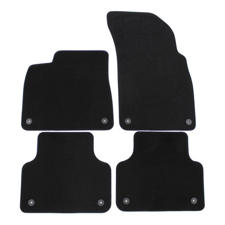 For specific model Premium Black velour car mats for AUDI Q8 2018-up 4pcs | races-shop.com