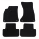For specific model Premium Black velour car mats for AUDI A4 B8 2008-2015 4pcs | races-shop.com
