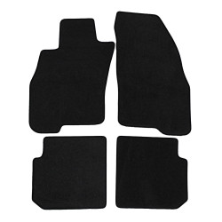 Premium Black velour car mats for ALFA ROMEO Mito 2008-2018 4pcs