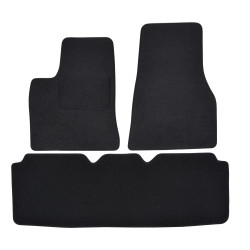 Velour car mats for Tesla S 2012-up 3pcss