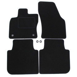 Velour car mats for Skoda Kodiaq 2017-2024 4pcs