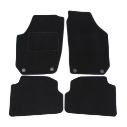 Velour car mats for Skoda Fabia II 2007-2014 4pcs