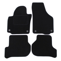 Velour car mats for Skoda Golf 5 Plus 2006-2014 4pcs