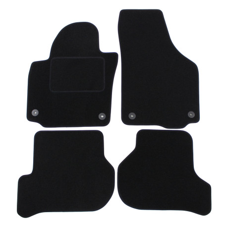 For specific model Velour car mats for Skoda Golf 5 Plus 2006-2014 4pcs | races-shop.com