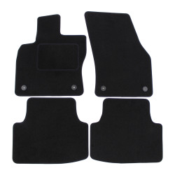 Velour car mats for Seat Leon III 2012-2020 4pcs