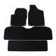 For specific model Velour car mats for Seat Alhambra 1994-2006 7 seats 6pcs | races-shop.com