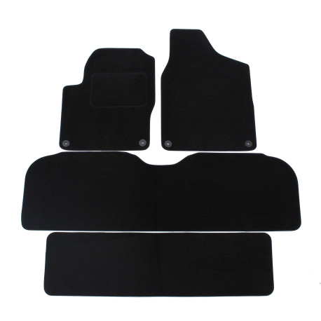 For specific model Velour car mats for Seat Alhambra 1994-2006 7 seats 6pcs | races-shop.com