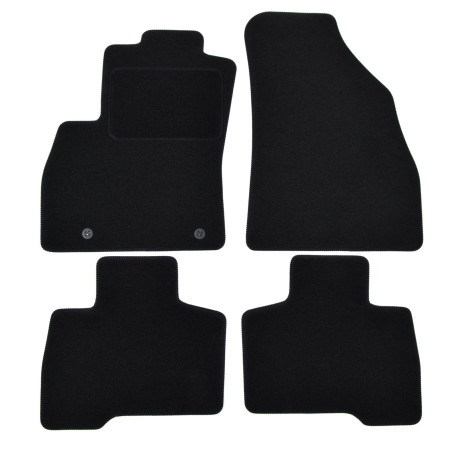 For specific model Velour car mats for PEUGEOT Peug. Bipper 2007 5-miest 2007-2017 4pcs | races-shop.com