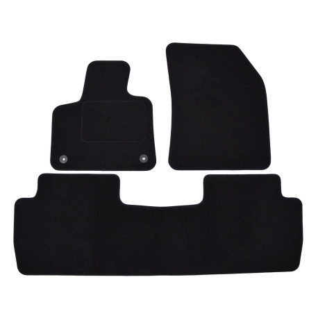 For specific model Velour car mats for Peugeot 5008 2017-2024 3pcs | races-shop.com