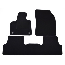 Velour car mats for Peugeot 3008 2017-2024 3pcs