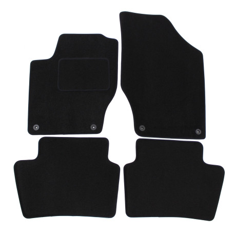 For specific model Velour car mats for PEUGEOT Peugoet 308 2007- 2014 4pcs | races-shop.com
