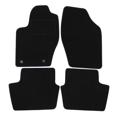 For specific model Velour car mats for Peugeot 307 2004-2010 4pcs | races-shop.com