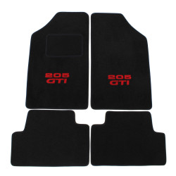 Velour car mats for Peugeot 205 GTI 1986-2003 4pcs
