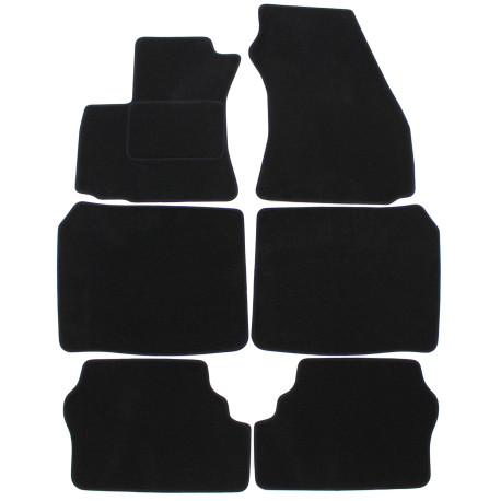 For specific model Velour car mats for Opel Zafira A 1999-2005 6pcs | races-shop.com