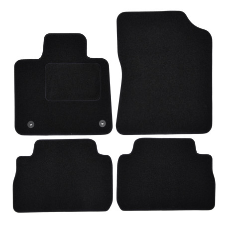 For specific model Velour car mats for Hyundai Santa Fe IV facelift 2021-2024 | races-shop.com