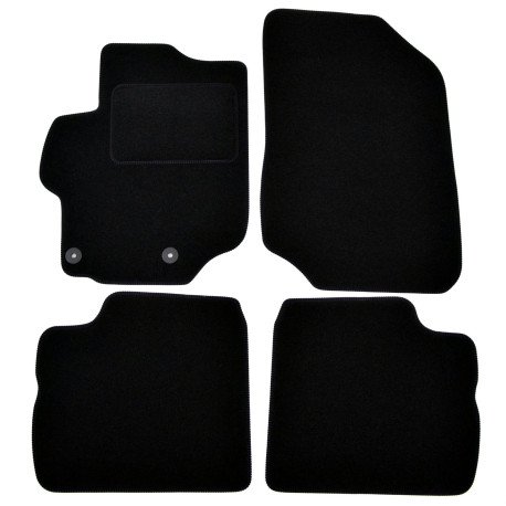 For specific model Velour car mats for Citroen C-Elysee 2012-up 4pcs | races-shop.com