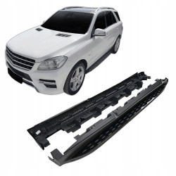 Side steps for Mercedes ML W166 / GLE 2012-2019 (Black)
