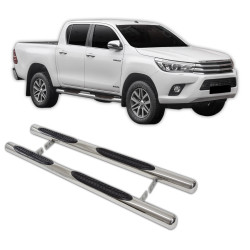 Stainless steel side bars for Toyota Hilux 4D 2015-2022