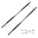 Side steps and rails Stainless steel side bars for Dacia Duster 2024-up | races-shop.com