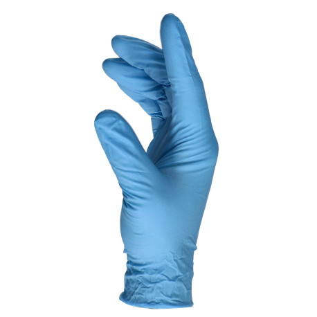 Gloves Finixa Jednorazové nitrilové rukavice modré veľkosť L/9 100ks | races-shop.com