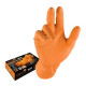 Gloves Grippaz 246 Protišmykové nitrilové rukavice oranžové veľkosť M/8 - 50ks | races-shop.com