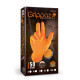 Gloves Grippaz 246 Protišmykové nitrilové rukavice oranžové veľkosť M/8 - 50ks | races-shop.com