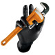 Gloves Grippaz 246A Protišmykové nitrilové rukavice čierne veľkosť L/9 - 50ks | races-shop.com