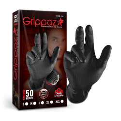 Grippaz 246A Protišmykové nitrilové rukavice čierne veľkosť XL/10 - 50ks