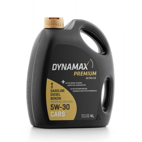 Motor oils Motorový olej DYNAMAX PREMIUM ULTRA C2 5W30 4 L | races-shop.com