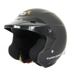 Helmet Turn One Jet-RS with FIA 8859-2015, Hans, black