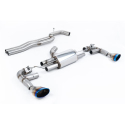 Milltek Cat-back exhaust (loudest) for Audi RS3 Sportback 400PS (GPF) 2019+ - Burnt titanium tips