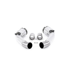 Milltek Large-bore downpipes with cat bypass for Audi RS7 4.0 V8 bi-turbo (C8) (non-GPF, for OE system) 2019+
