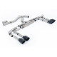 Milltek exhaust systems Milltek GPF-back exhaust (loudest) for Audi S3 Saloon/Sedan 310PS & 333PS (8Y) (GPF) 2020+ - Cerakote black tips | races-shop.com