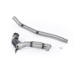 Milltek Large-bore downpipe with sports cat for Audi S3 Saloon/Sedan 310PS (8Y) (non-GPF, HJS cat, race cat) 2022+