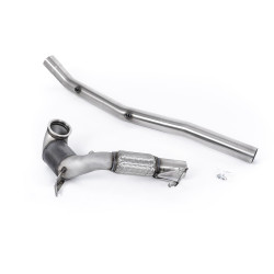 Milltek Large-bore downpipe with sports cat for Audi S3 2.0TFSI Quattro Saloon/Sedan 310PS (8Y) (non-GPF, race cat) 2022+