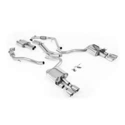 Milltek Cat-back exhaust resonated for Audi S5 3.0 V6 Turbo Coupe (B9) (Sport Diff, LHD) 2019+ - Polished tips