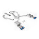 Milltek Cat-back exhaust (louder) for Audi S5 3.0 V6 Turbo Coupe (B9) 2017+ - Burnt/blue titanium tips