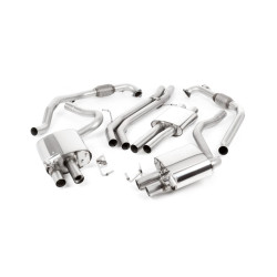 Milltek Cat-back exhaust resonated for Audi S5 3.0 V6 Turbo Sportback (B9) (EC approved) 2017+ - Polished tips