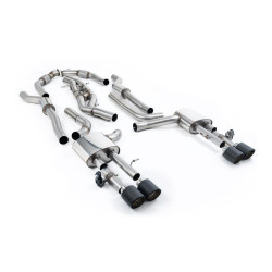 Milltek Cat-back exhaust resonated for Audi S8 4.0 TFSI V8 Saloon/Sedan (D5) (non-GPF, LWB) 2020+ - Carbon tips