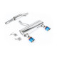 Milltek Cat-back exhaust (quieter) for Audi TT 3.2 V6 quattro Coupe/Roadster (non-GPF) 2003-2006 - Burnt/blue titanium tips
