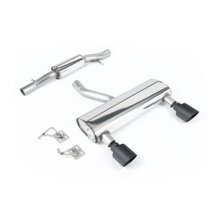 Milltek exhaust systems Milltek Cat-back exhaust (quieter) for Audi TT 3.2 V6 quattro Coupe/Roadster (non-GPF) 2003-2006 - Cerakote black tips | races-shop.com