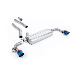 Milltek GPF-back exhaust for BMW 1 Series 128ti 5 Door 2021+ - Burnt titanium tips