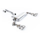 Milltek GPF-back exhaust for BMW M135i xDrive 5 Door (GPF) 2019+ - Quad brushed titanium tips