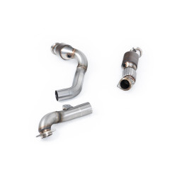 Milltek Large-bore downpipe with sports cat for BMW M2 Coupe (non-GPF) 2023+